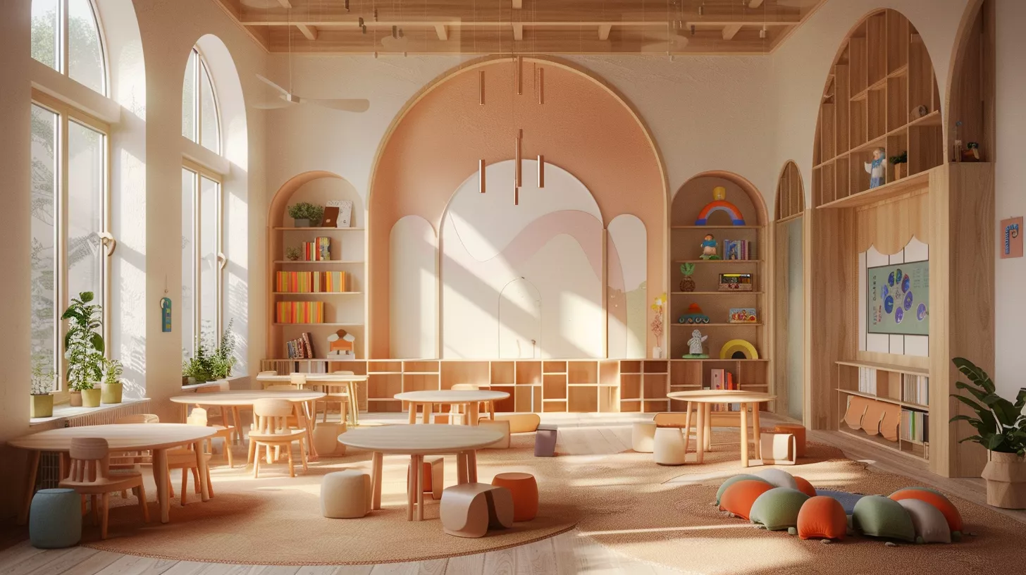 تصميم داخلي لروضة أطفال حديثة في السعودية تصميم داخلي لروضة أطفال حديثة في السعودية